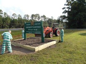 Sheriff's office sign beautification